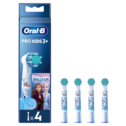 Oral-B Frozen Replacement Electric Toothbrush Heads x4 Age 3-5 Sainsburys   