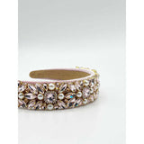 SVNX embellished crystal headband in pink - British product