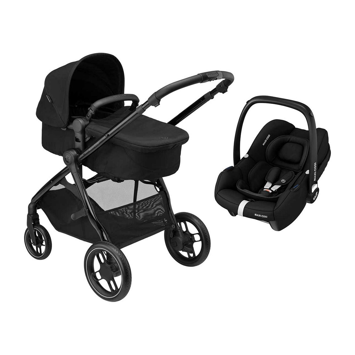 Maxi-Cosi Zelia Luxe with Cabriofix i-Size Travel System Twillic Black GOODS Boots   