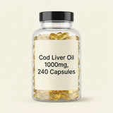 Holland & Barrett cod liver oil 1000mg 240 capsules, UK version