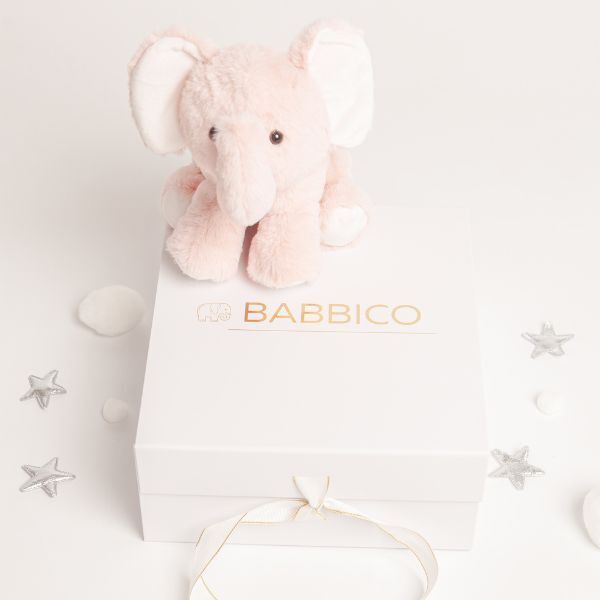 Babbico Gift Boxed Evie The Elephant Pink Soft Plush Toy GOODS Superdrug   