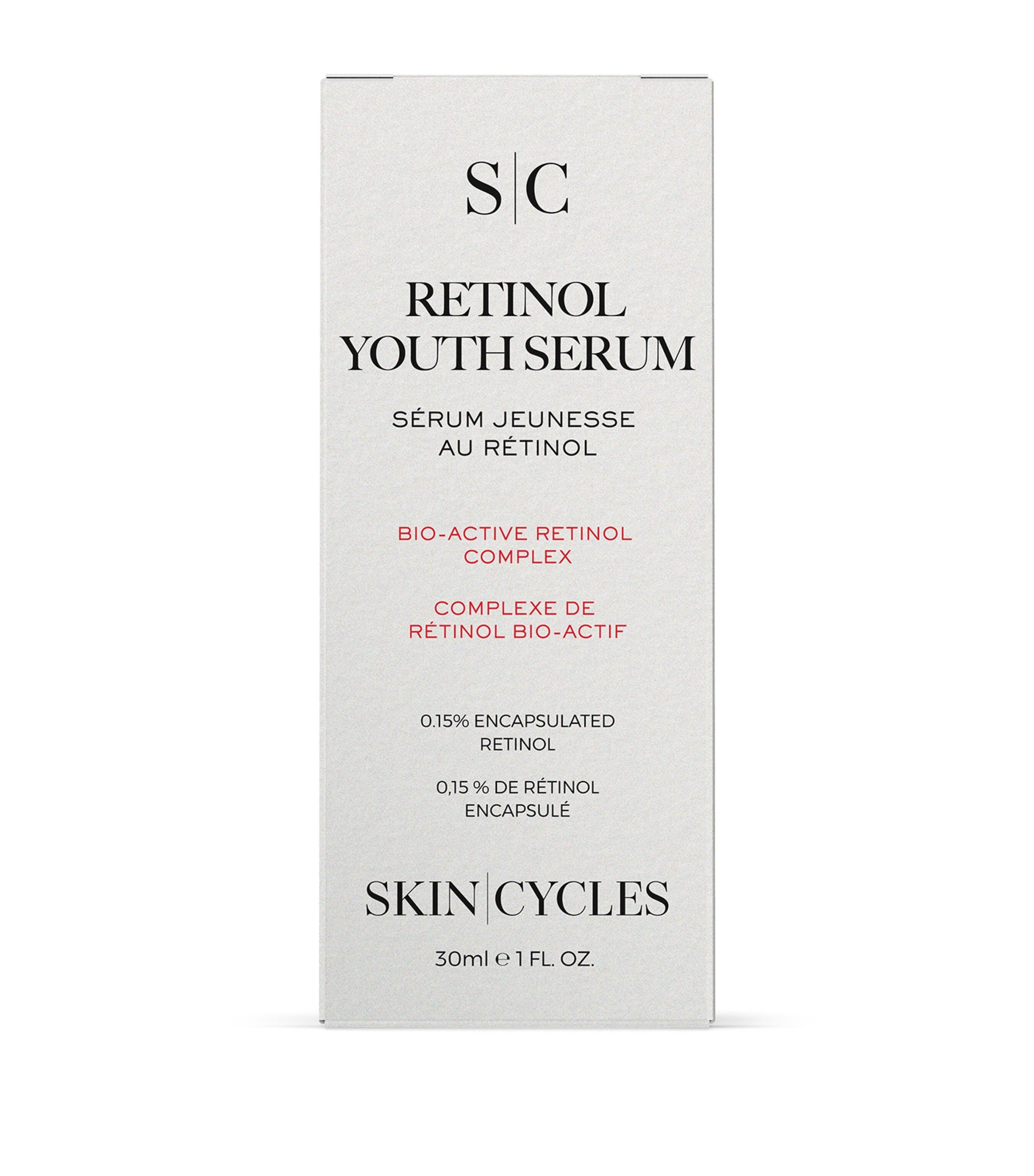 SKIN - CYCLES retinol youth serum 30ml (British brand)