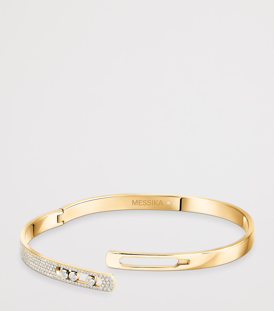 Messika Move Noa yellow gold diamond pavé bracelet 0.90ct (British brand)