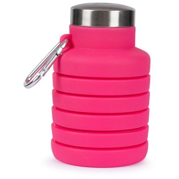 Trespass Vavo Foldable Silicone Water Bottle GOODS Superdrug Flamingo Pink  