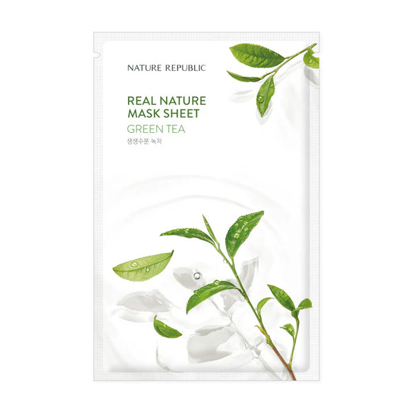 Nature Republic real nature green tea mask sheet (British brand)