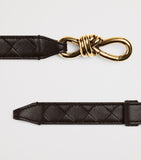 Bottega Veneta leather Intrecciato Andiamo belt, UK version