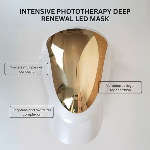 Erth Beauty phototherapy LED face mask for deep renewal - British product