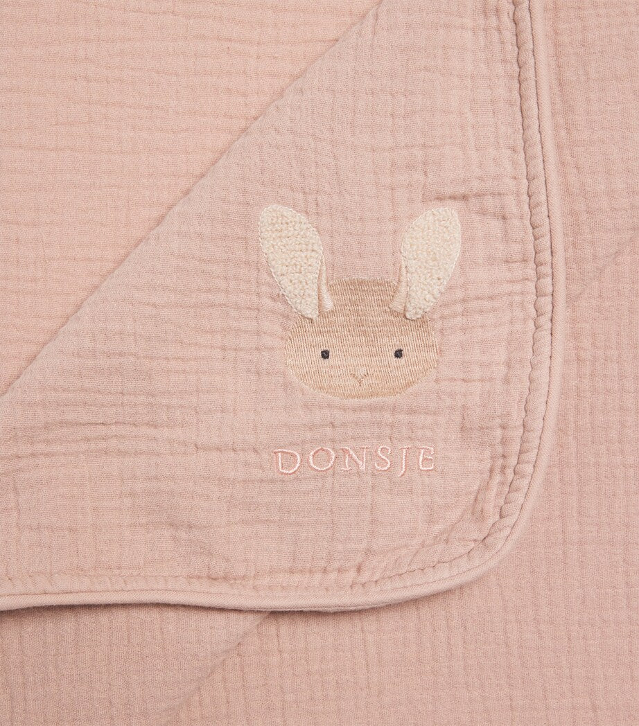 Donsje Muslin Embroidered Ploekie Baby Blanket - British product