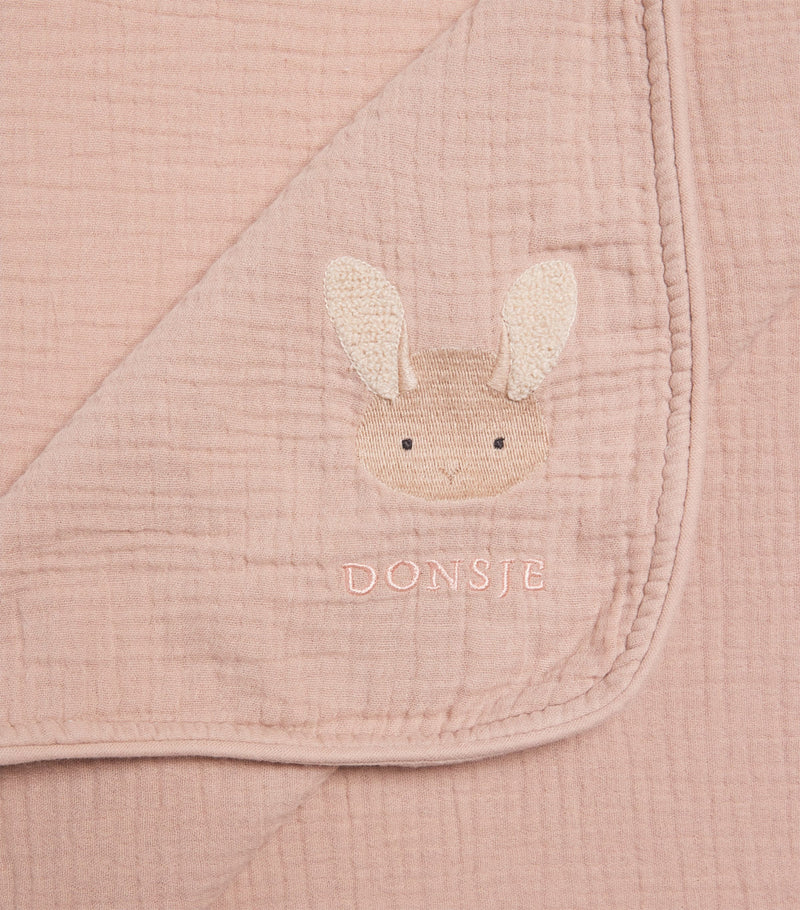 Donsje Muslin Embroidered Ploekie Baby Blanket - British product