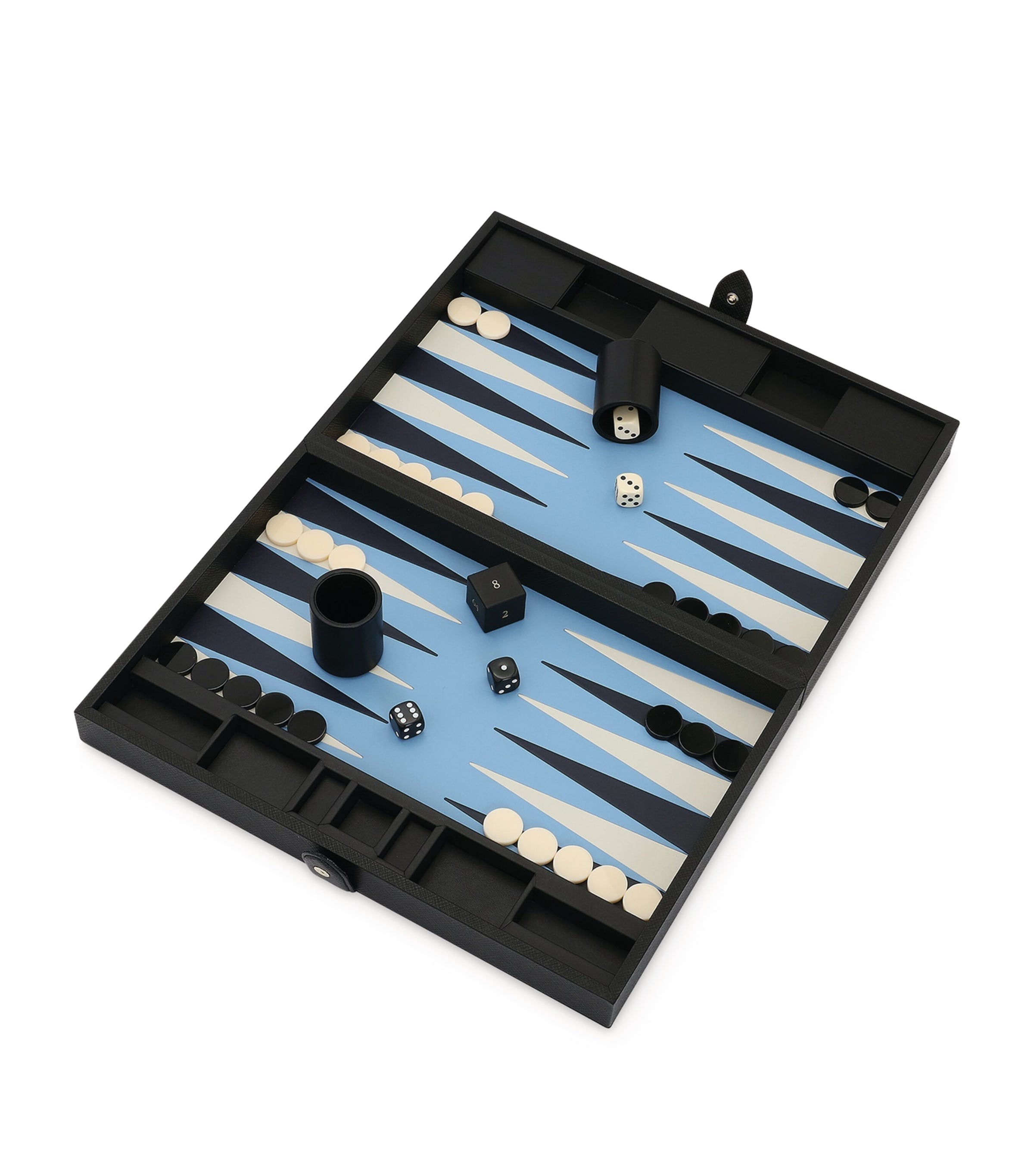 Smythson Leather Panama Backgammon Set (British brand)