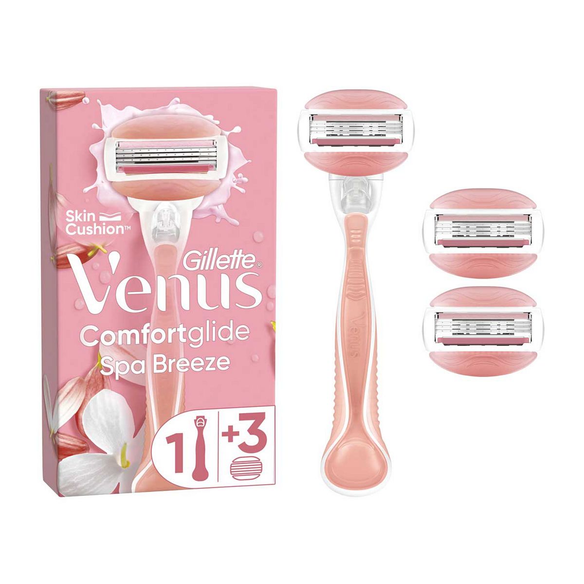 Venus Comfortglide Spa Breeze Razor + 3 Blades GOODS Boots   