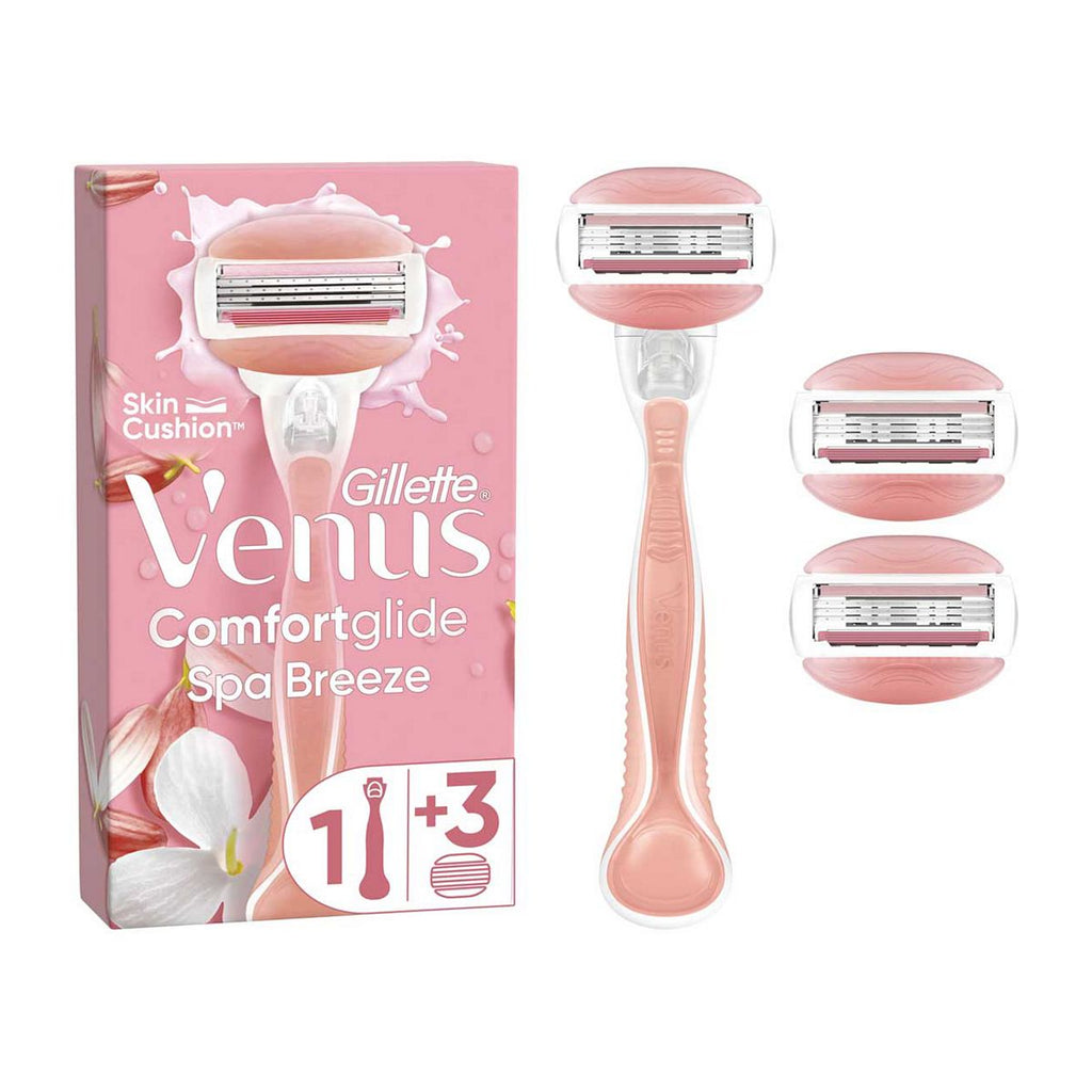 Venus Comfortglide Spa Breeze Razor + 3 Blades