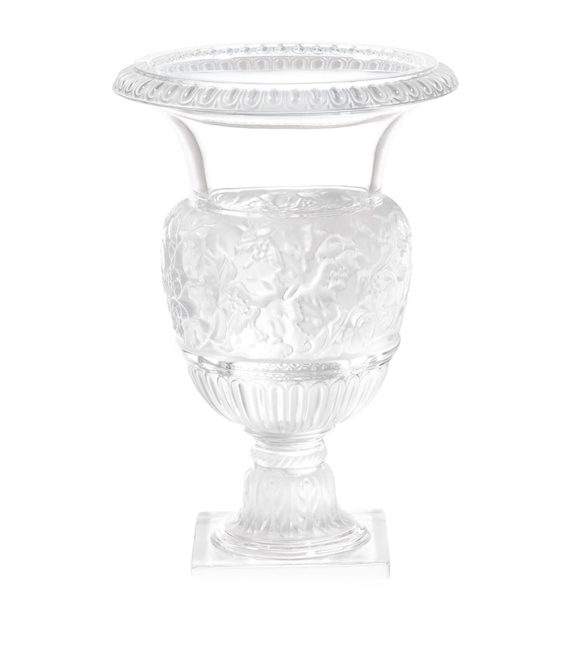 Lalique crystal Versailles vase 34.5cm (British brand)