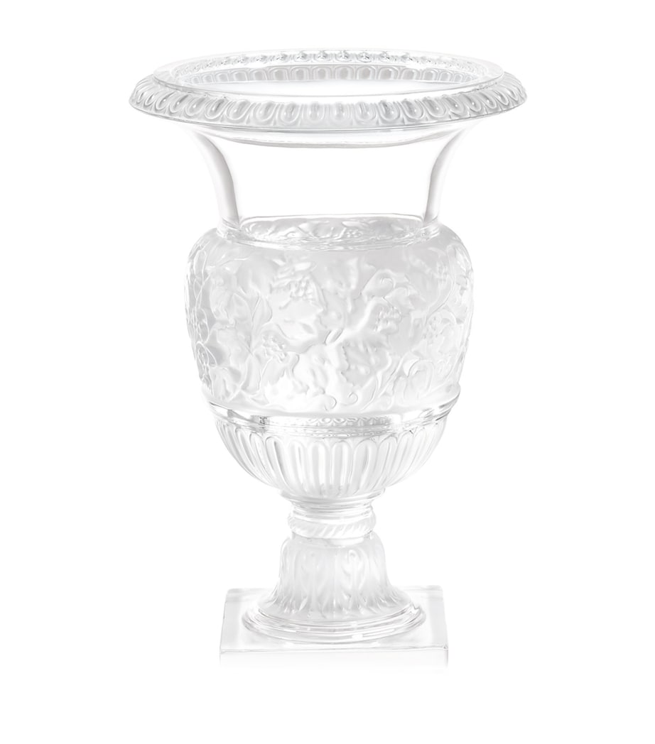 Lalique crystal Versailles vase 34.5cm (British brand)