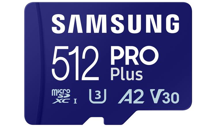 Samsung PRO Plus 512GB micro SDXC memory card (British brand)
