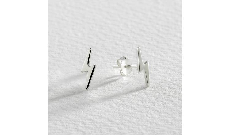 Revere sterling silver lightning stud earrings, UK version