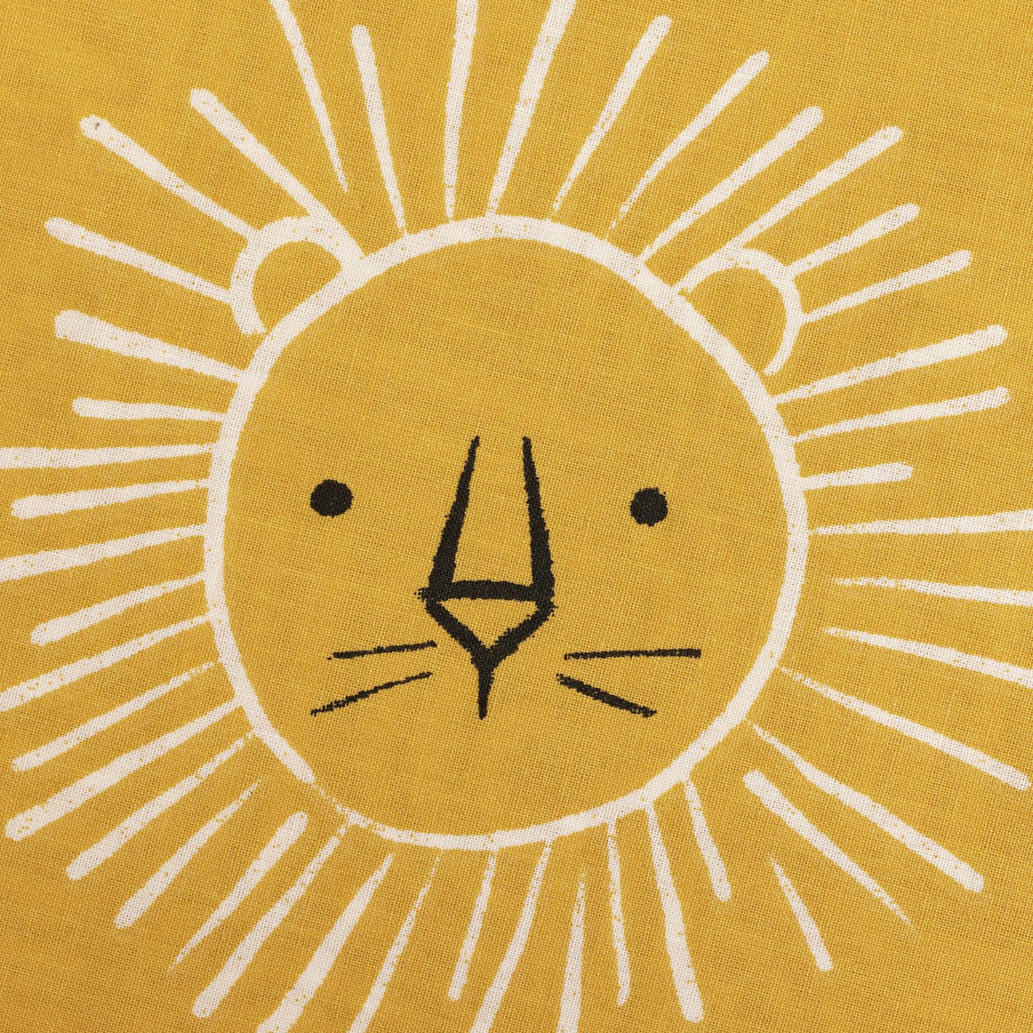 Habitat Cotton Safari Lion Yellow Bedding Set - Single