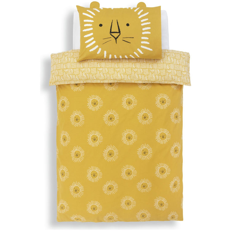 Habitat Cotton Safari Lion Yellow Bedding Set - Single