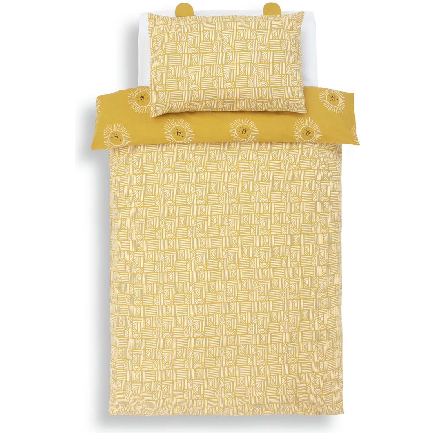 Habitat Cotton Safari Lion Yellow Bedding Set - Single