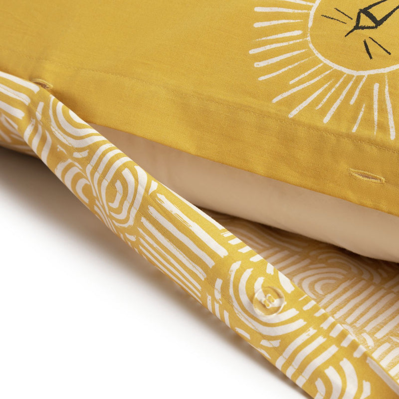 Habitat Cotton Safari Lion Yellow Bedding Set - Single