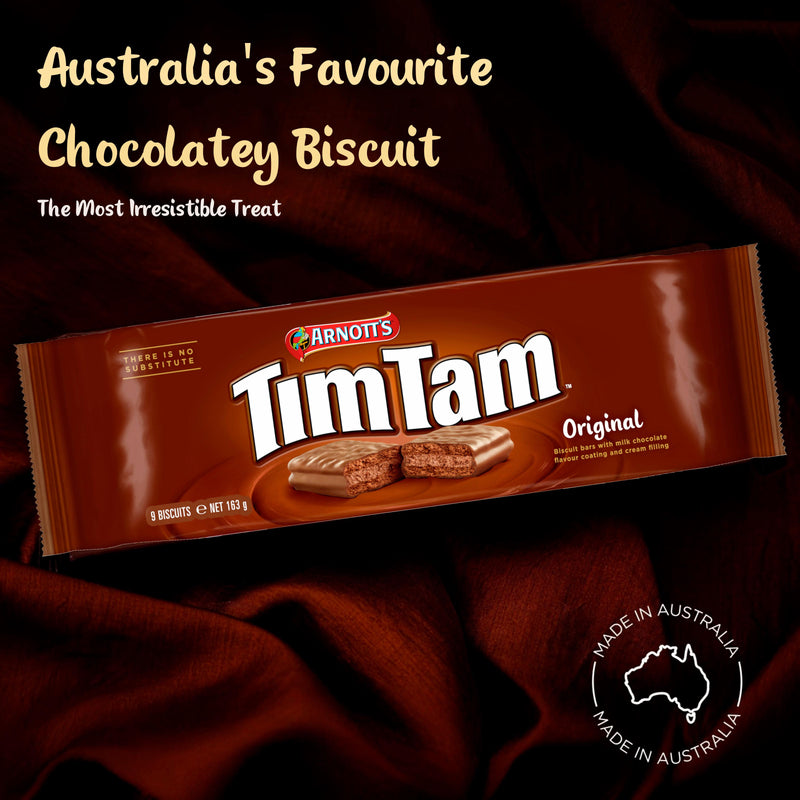 Arnott's Tim Tam original chocolatey biscuit bars 163g (British brand)