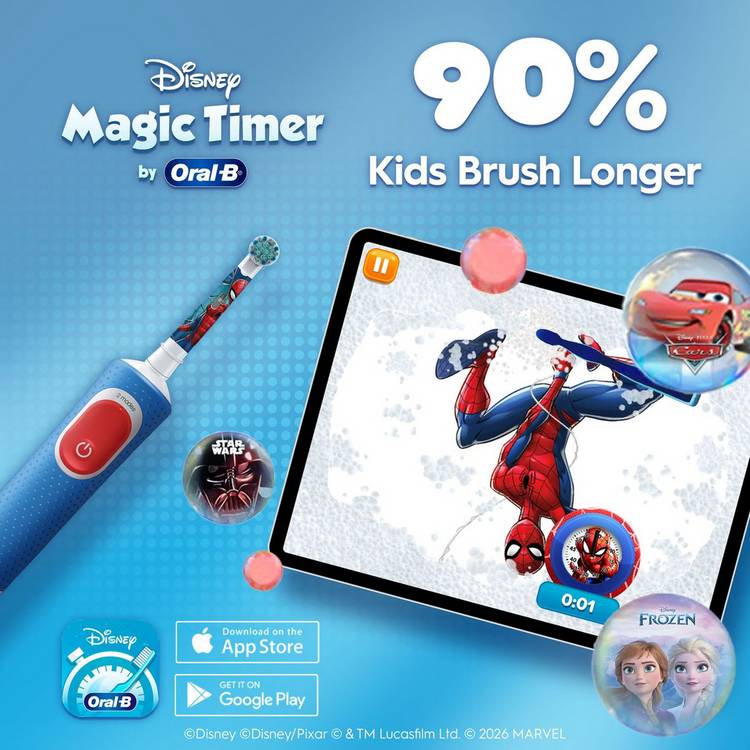 Oral-B Spider-Man kids electric toothbrush blue, UK version