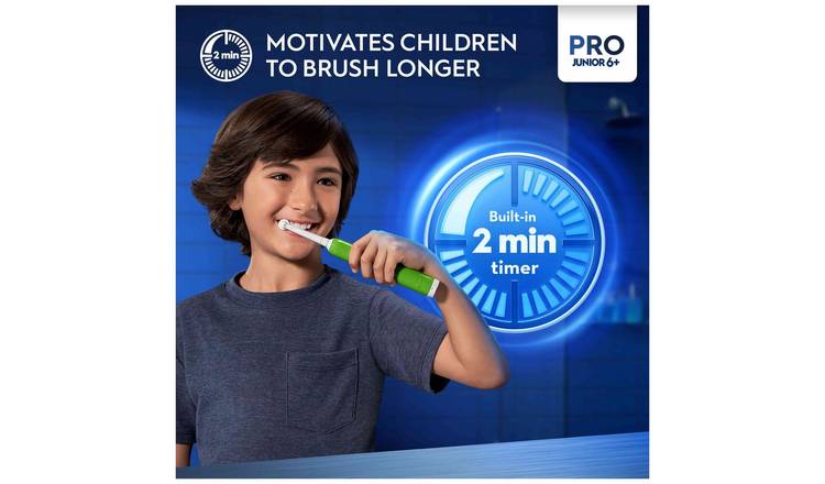 Oral-B Pro Junior Kids Electric Toothbrush - Green GOODS Argos