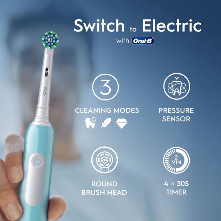 Oral-B Pro 1 electric toothbrush blue, imported from the UK