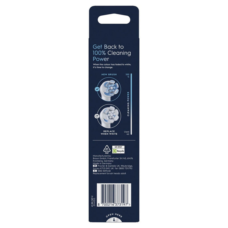 Oral-B iO Ultimate Clean toothbrush heads 2 Pack, imported from the UK