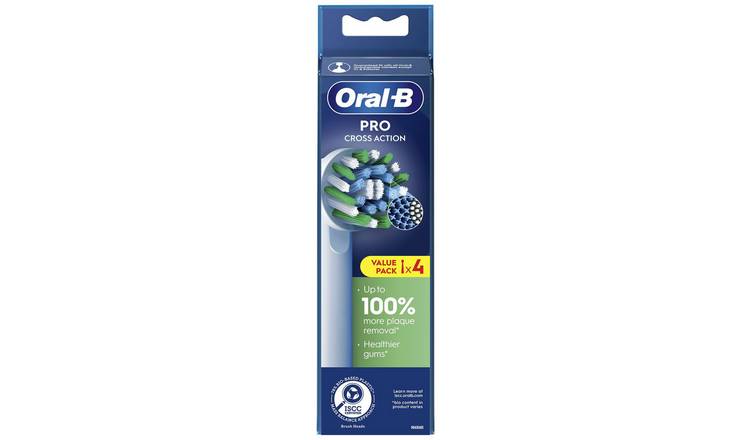 Oral-B Pro Cross Action Electric Toothbrush Heads - 4 Pack