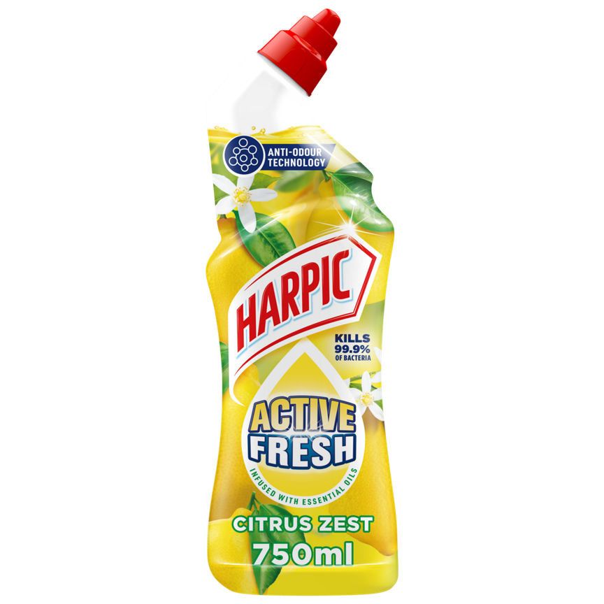 Harpic Active Fresh Citrus Zest Accessories & Cleaning ASDA   