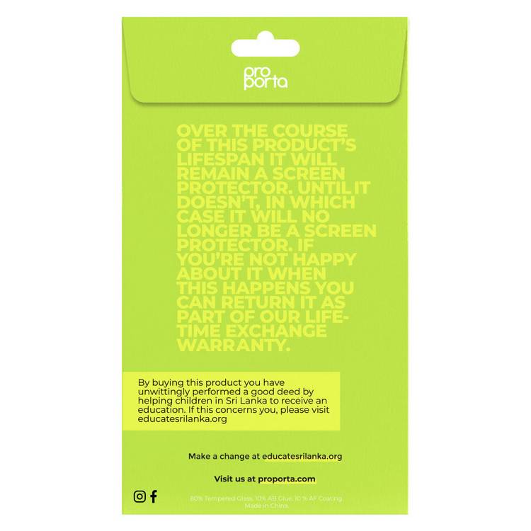 Proporta Glass Screen Protector for iPhone 15 Plus, UK version