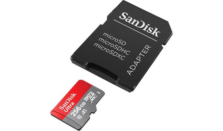 SanDisk Ultra microSD memory card 256GB, UK version