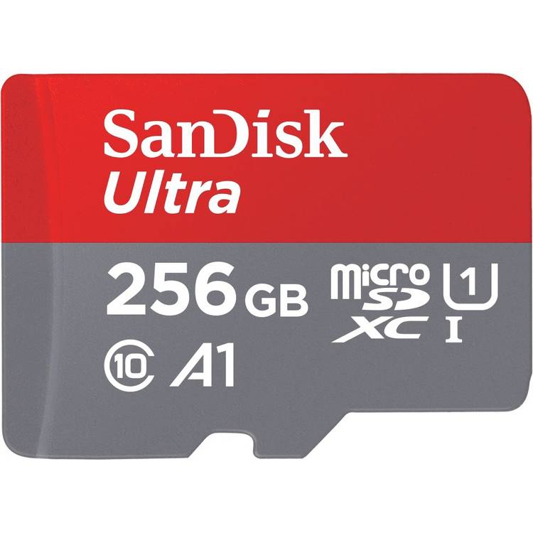 SanDisk Ultra microSD memory card 256GB, UK version