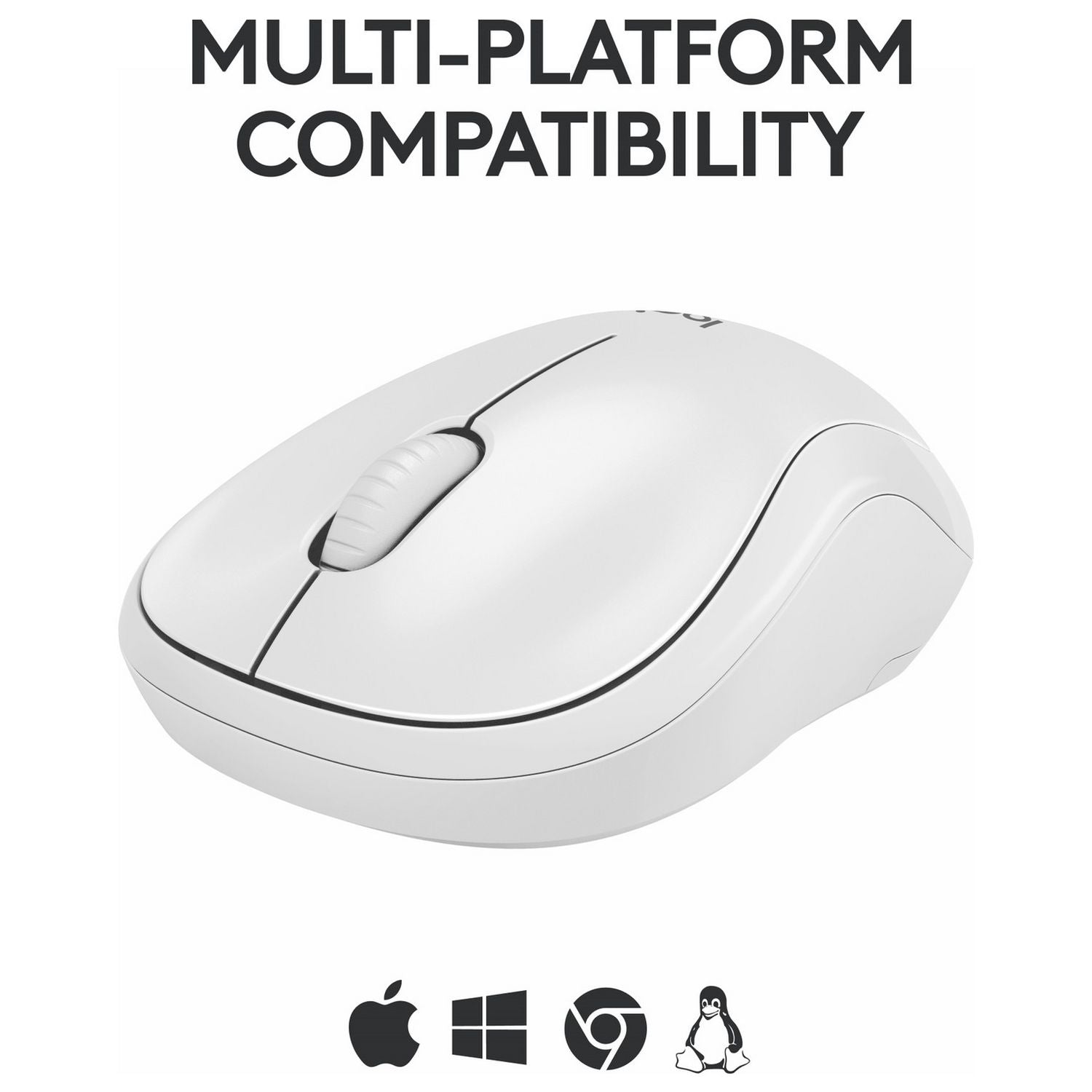 Logitech M240 Silent wireless mouse in white, UK version