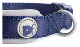 Petface neoprene padded dog collar small blue, UK version