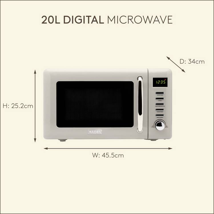 Haden microwave 800W 20L Putty, UK version