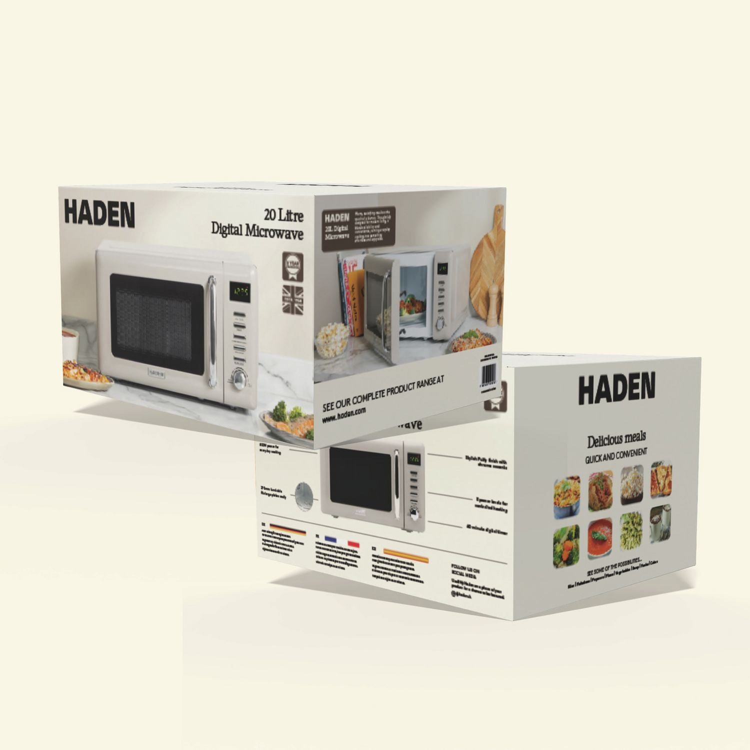 Haden microwave 800W 20L Putty, UK version