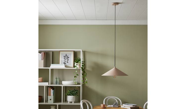 Habitat Cone large pendant light rose pink 39cm, UK version