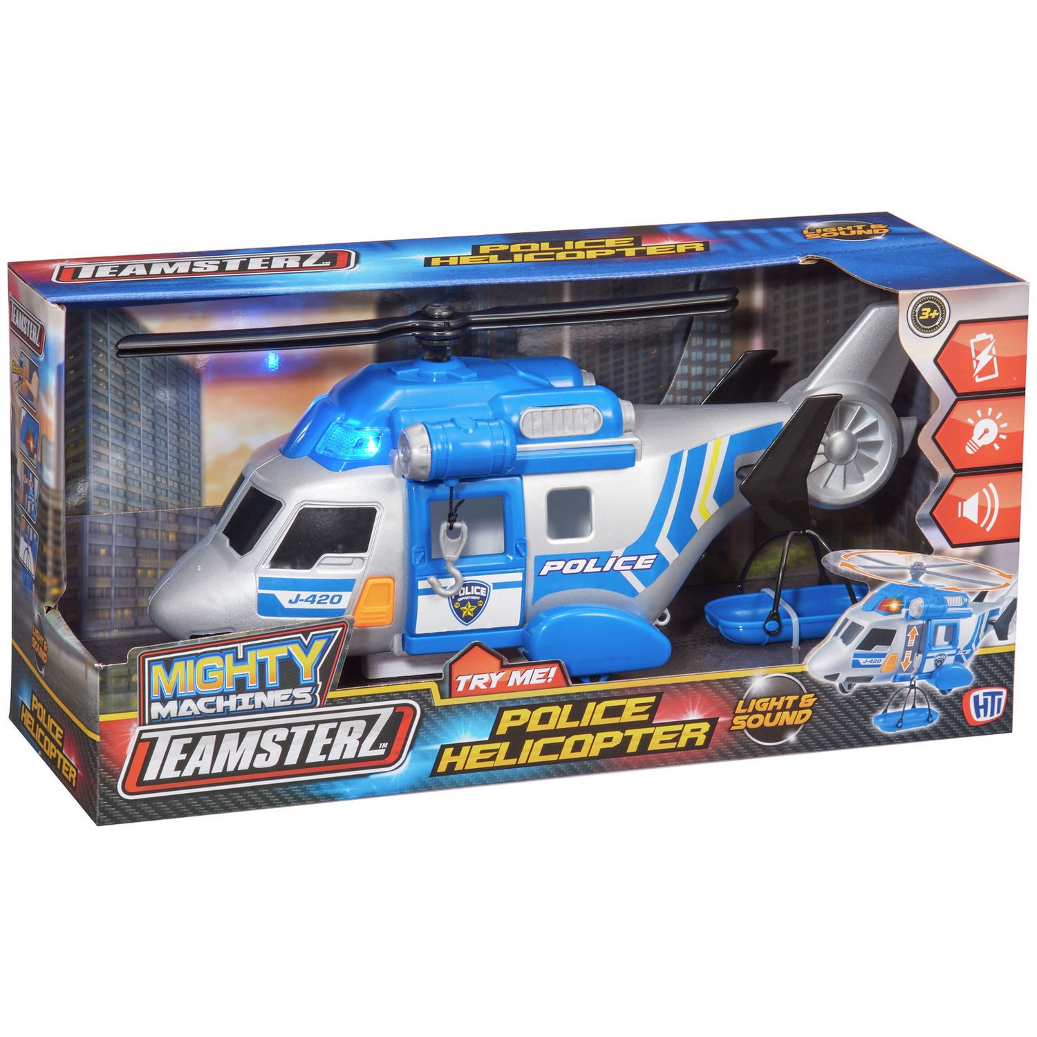 Teamsterz Lights and Sounds toy helicopter, UK version