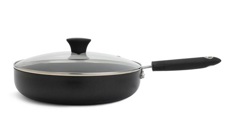 Habitat 28cm non-stick aluminium sauté pan with lid, UK version