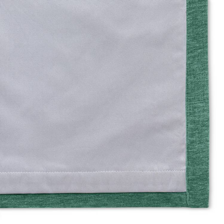 Habitat chenille blackout eyelet curtains green 117x137cm (British brand)