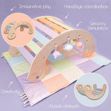 Our Little World wooden sensory rocker and play gym - British product