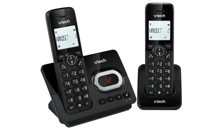 VTech cordless telephone twin handset answer machine - British product