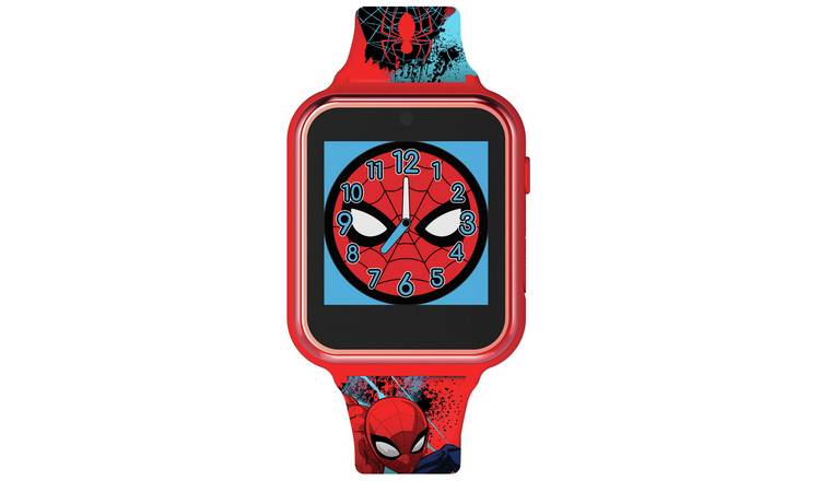 Disney Spider-Man interactive watch with red silicone strap - British product