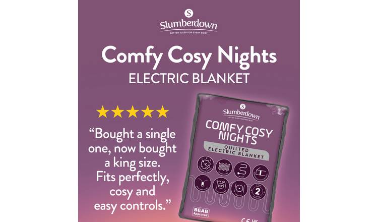 Slumberdown single electric blanket 80x150cm - British product