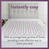 Slumberdown single electric blanket 80x150cm - British product