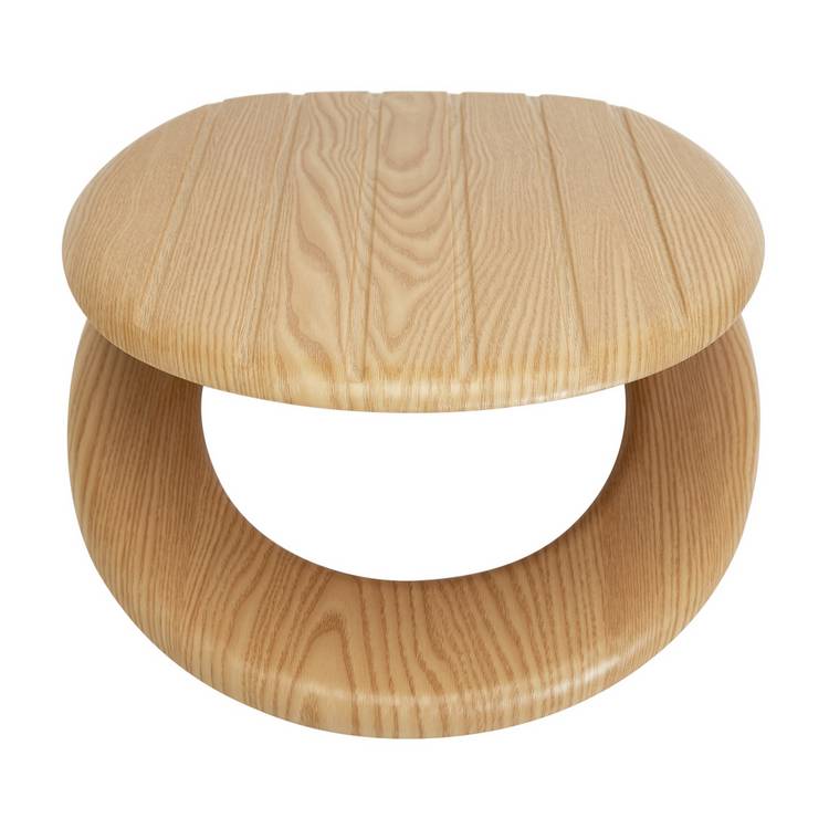 Argos Home moulded wood toilet seat natural finish, UK version