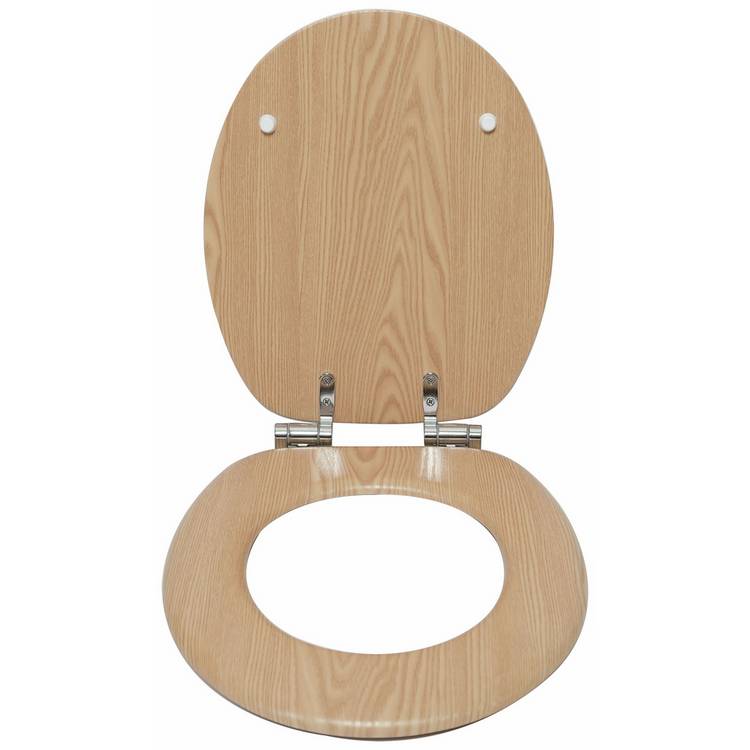 Argos Home moulded wood toilet seat natural finish, UK version