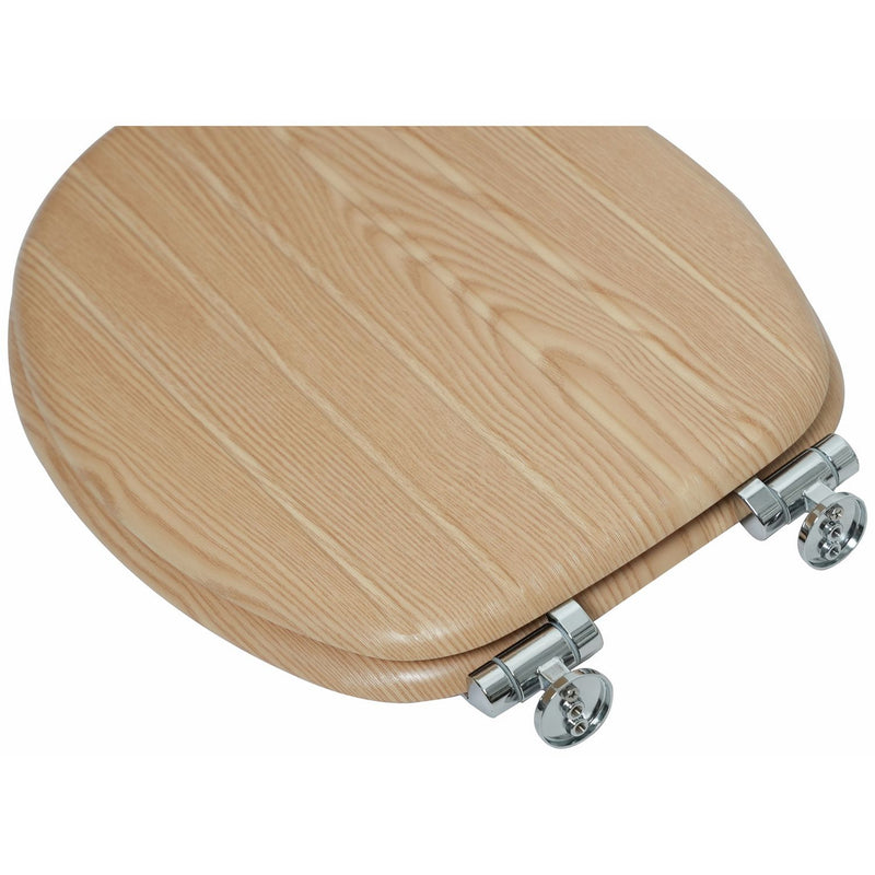 Argos Home moulded wood toilet seat natural finish, UK version